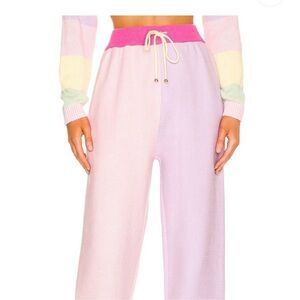 OLIVIA RUBIN Pastel Colorblock Track Pants